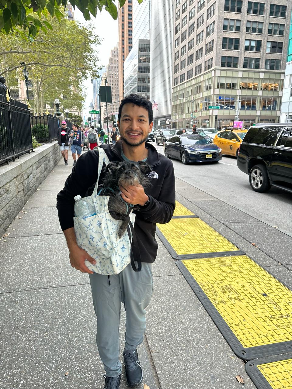 Juan paseando a Brendan
